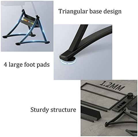 Drawing Tilting Tablet,Drawing Table Glass Drafting Table with Stool, Drawing Desk Art Table 2 Storage Drawers 71-93CM Height Adjustable 0-50° Tilting