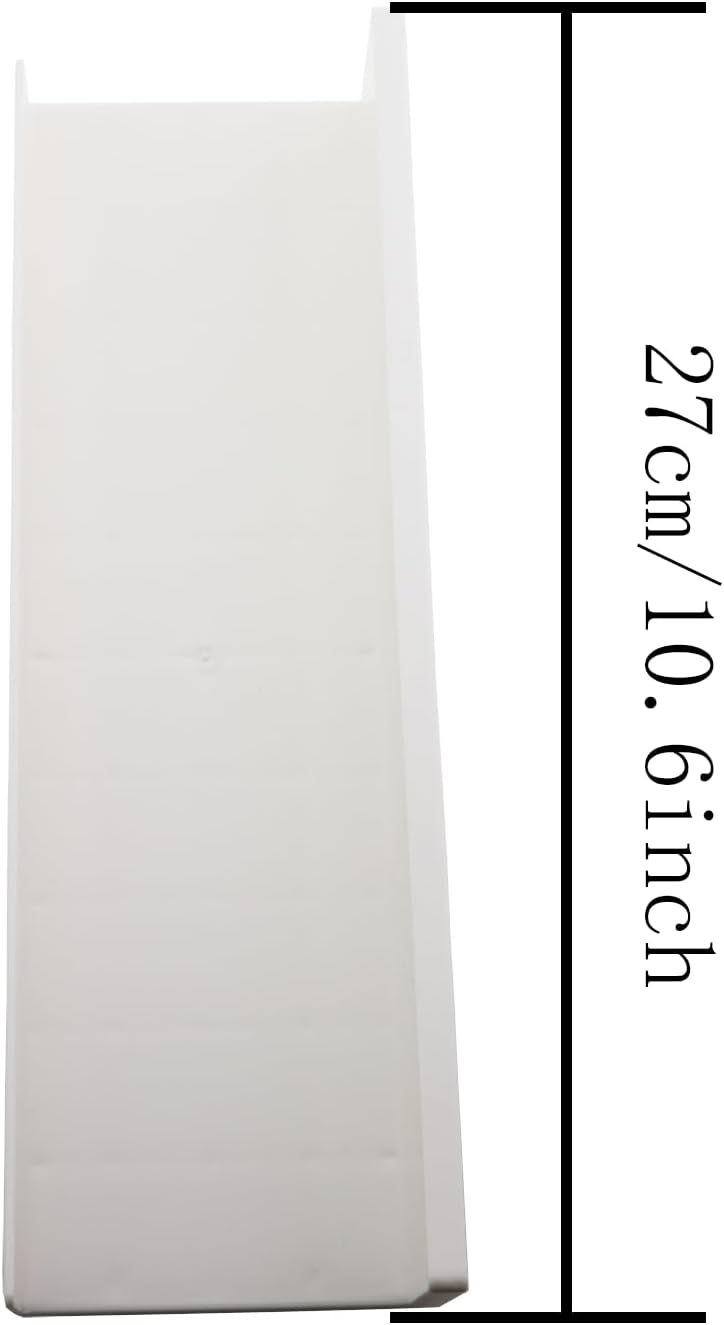 27x8.5x5cm Simple Model Bathroom Sink Non Marking Wall Mounted Shelf White Plastic Floating Shelf with Adhesive Strips for Displaying Small Toy Small Flower Pot Picture Frame Record Album