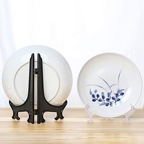 Acrylic Easels Display Stands/Plate Stands for Display Photos Holder Picture Frames, Foldable Display Stand, E Books, Records, Medals, Pictures etc.(6 Pack 7 Inch)