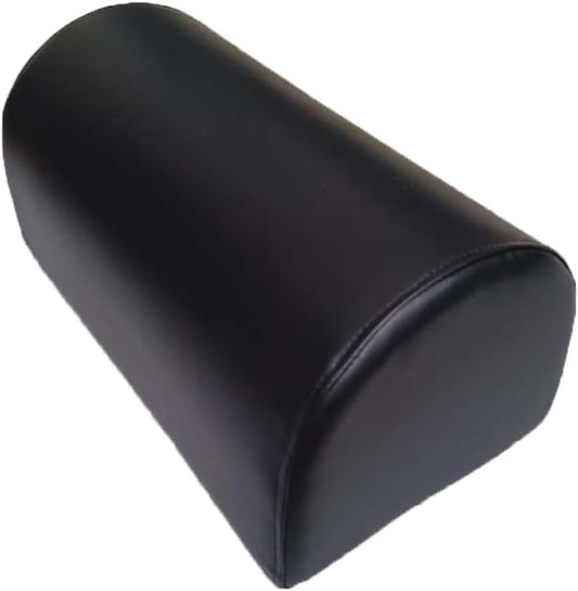Lumbar Vertebra Semi Roll Pillow Sofa Armrest Semi Round Pillow Cushion Round Cervical Neck Pillow Long Bolster Pillow (Black, 50×27×23CM/19.7""×10.63""×9.06""), lgq828