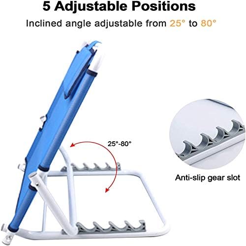 Bed Back Wedge Support,Back Rest Lumbar Support Bed Backrest,Bed Back Rest Bed Support Adjustable Sit-up Back Backrest Cushion Folding Breathable Backrest Bracket Recliner Chair for Bed Port