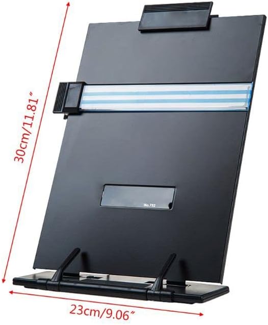 Metal Adjustable Computer Document Holder Book Rack Stand Reading Typing Frame Bookends Recipe Shelf Folding Organizer