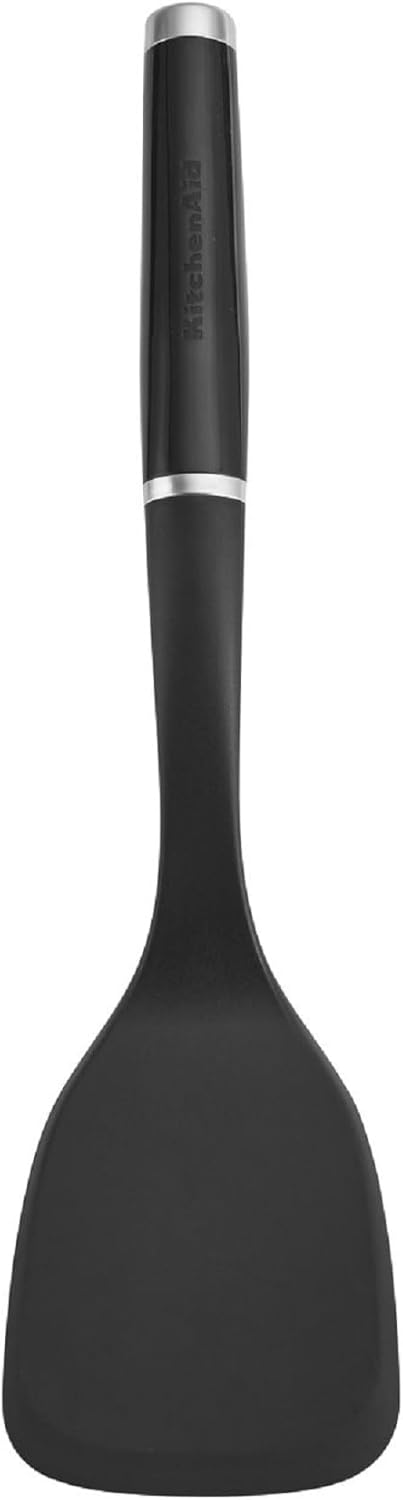 KitchenAid Classic Solid Turner, Black, 13.5x 3.3 Inch