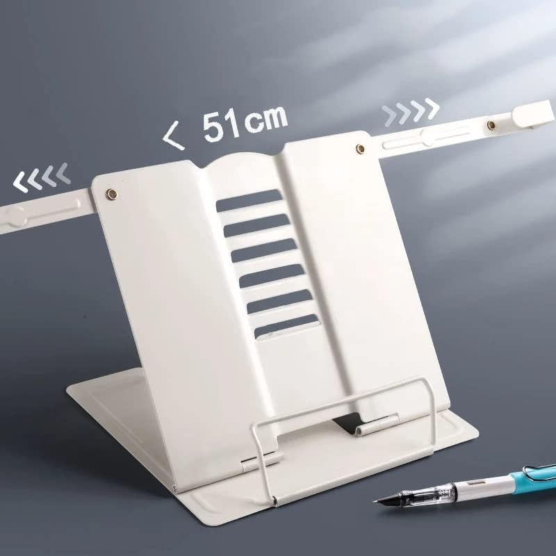 Adjustable Portable Metal Reading Book Holder Support Document Shelf Bookstand Tablet Music Score Stand