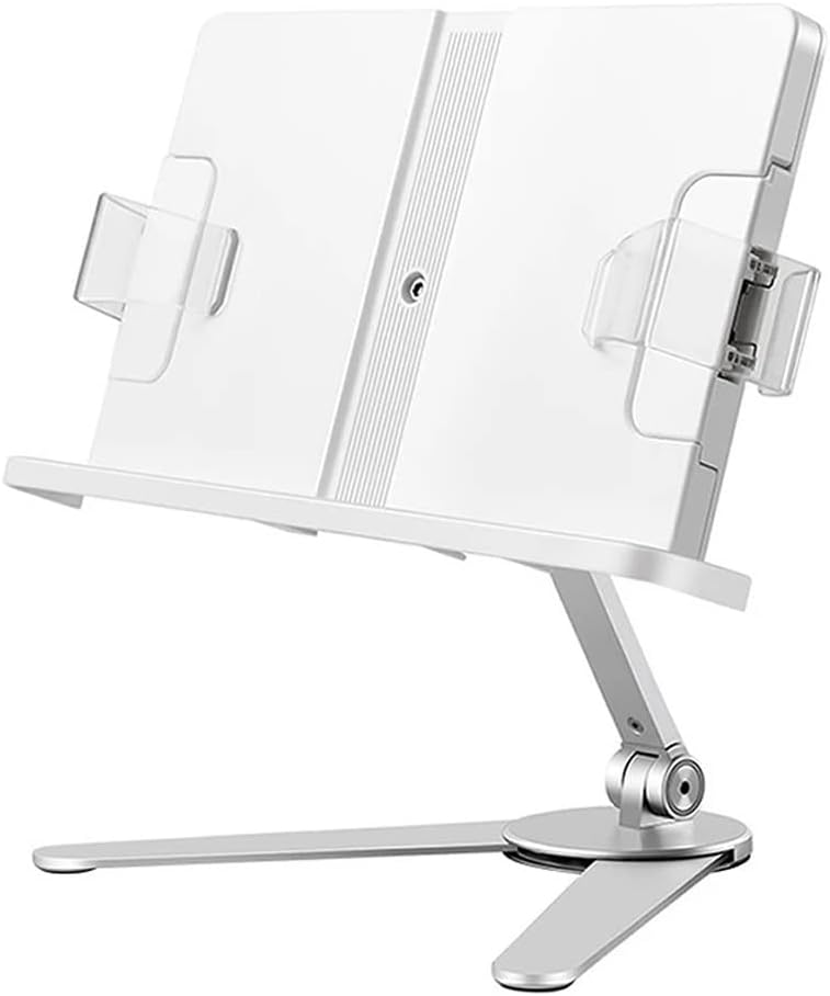 Desktop Height Adjustable Aluminum Reading Book Bracket for Rack Multi Angle Rotation Holder Stands
