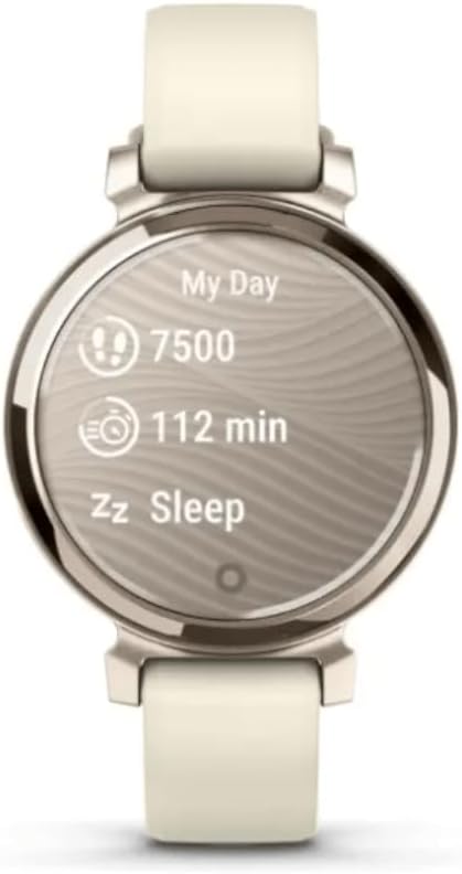 Garmin Lily 2, Small and Stylish Smartwatch, Hidden Display, Patterned Lens, Up to 5 Days Battery Life, Coconut