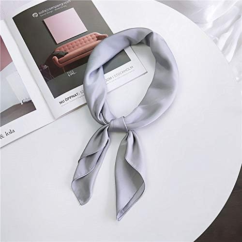 Glamorstar Satin Neck Scarf 6 Packs Square Handkerchief for Women