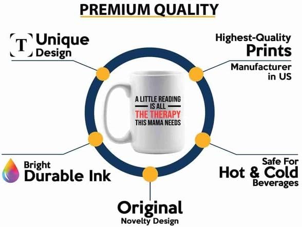 Book Lover Coffee Mug 15oz White -Little Reading - Book Club Gifts Book Lover Cup Book Reader Romance Reader Gifts Gift For Avid Reader