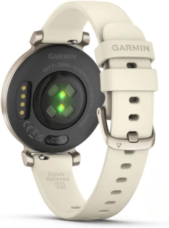 Garmin Lily 2, Small and Stylish Smartwatch, Hidden Display, Patterned Lens, Up to 5 Days Battery Life, Coconut