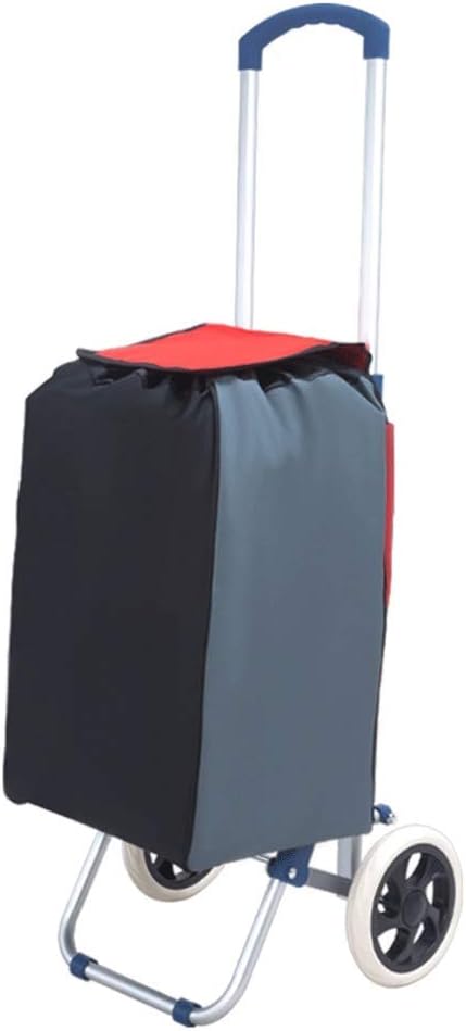 Foldiportable Trolley Outdoor Aluminum Alloy Grocery Cart for Shopping, Picnic, Travelligrocery Cart