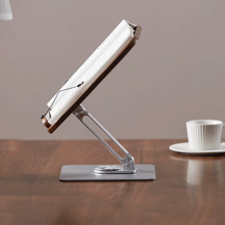 Solid Wood Rotating Reading Stand for BookshelvesFlat Adjustable Bookshelf Factory