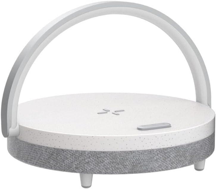 EZVALO Gifts for Women, 4-in-1 Bluetooth Speaker, Bedside Lamp with Wireless Charger, Dimmable Night Light and Phone Holder, Birthday Gifts for Teens, Families and Friends