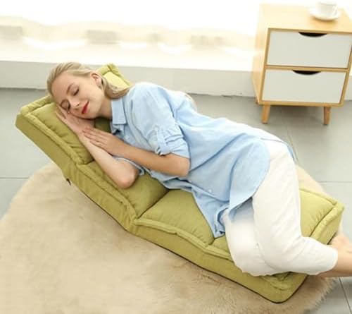 Folding Floor Gaming Chair,Adjustable Floor Lazy Sofa Chair,Indoor Chaise Lounge Folding Sofa Bed,for Adults Ideal for Reading Gaming Meditating, Folding Sofa Bed (Color :