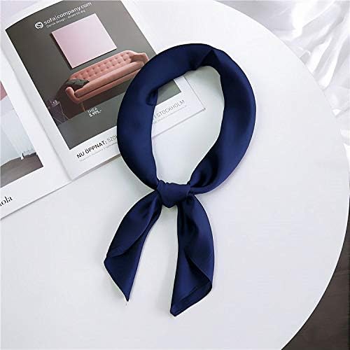 Glamorstar Satin Neck Scarf 6 Packs Square Handkerchief for Women