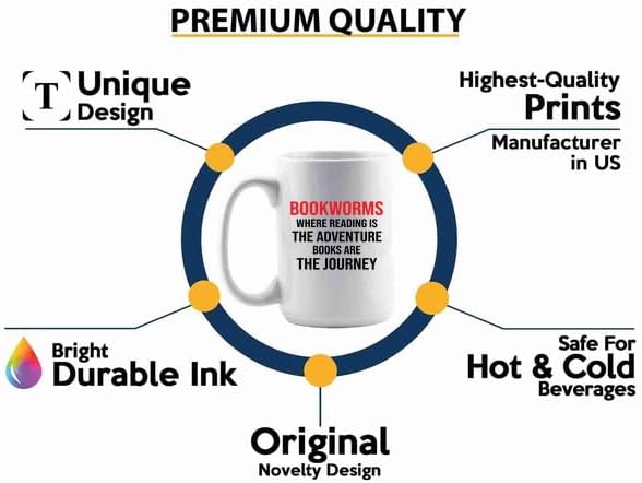 Book Lover Coffee Mug 15oz White -bookworms - Book Lovers Gifts Book Reader Gifts Book Club Gifts Book Reading Cup Reading Gifts
