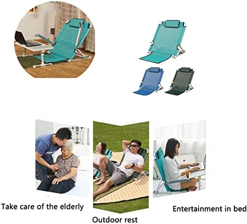 Bed Back Wedge Support,Adjustable Bed Back,Adjustable Bed Backrest with Armrests and Mesh Back Support Healthcare Angle Back Rest with Adjustable Features Blue Color