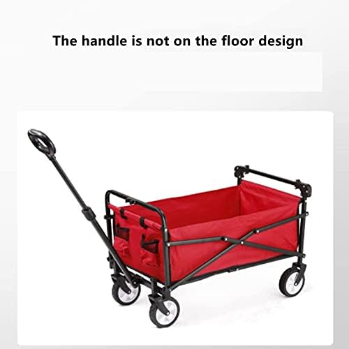 Trolleys, Foldigarden Wagon Trolley,Outdoor Campicart,The Maximum Load is 60Kg,360° Universal Wheel,Easy to Fold,Suitable for Outdoor,Camping/Red
