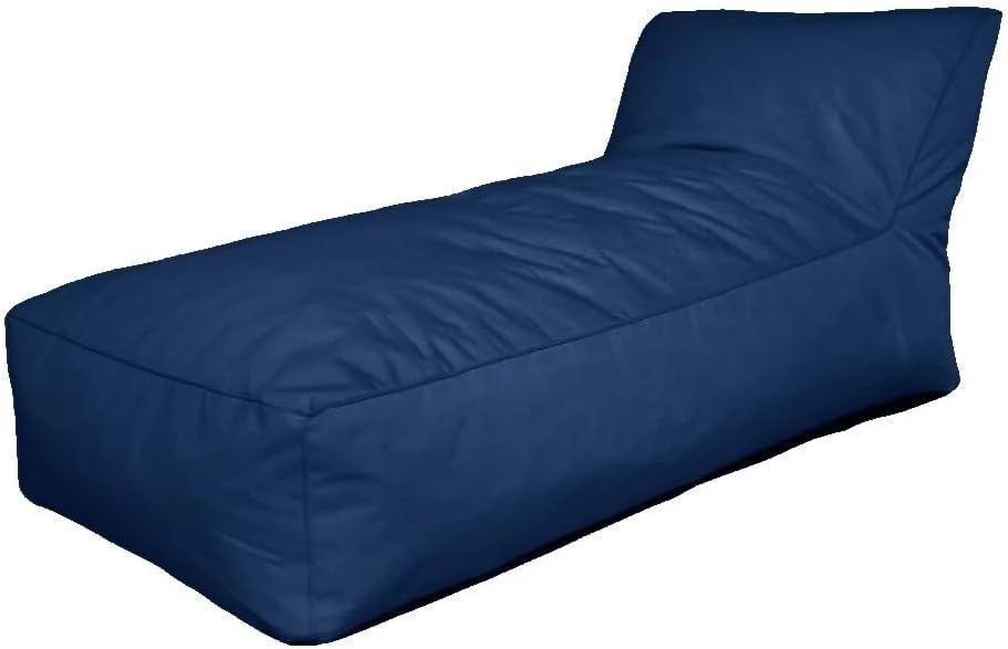 Waterproof Bean Bag Chair Cover（No Fillers） Outdoor Oxford Bean Bag Garden Beach Swimming Pool Floating Beanbag Pouf Chair Oxford Lounger Cover Swim Pool Float Sofa Bed Pouf(Navy Blue)