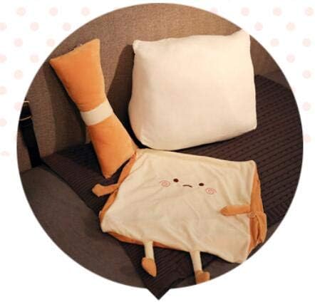 Cute Bread Triangular Cushion Pillow Bed Triangular Wedge Pillow Sofa Reading Backrest Cushion Washable Adjustable Back Wedge Cushion Pillow Waist Cushion (Angry, 45×42×23cm)