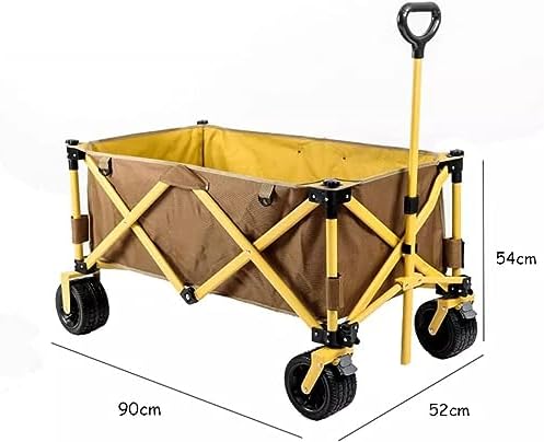 Portable Camping Cart,Outdoor Foldable Camping Trolley Cart for Beach Shopping Picnic and Luggage Portable and Utility Wagon for Mountain Pulley and Festival Use
