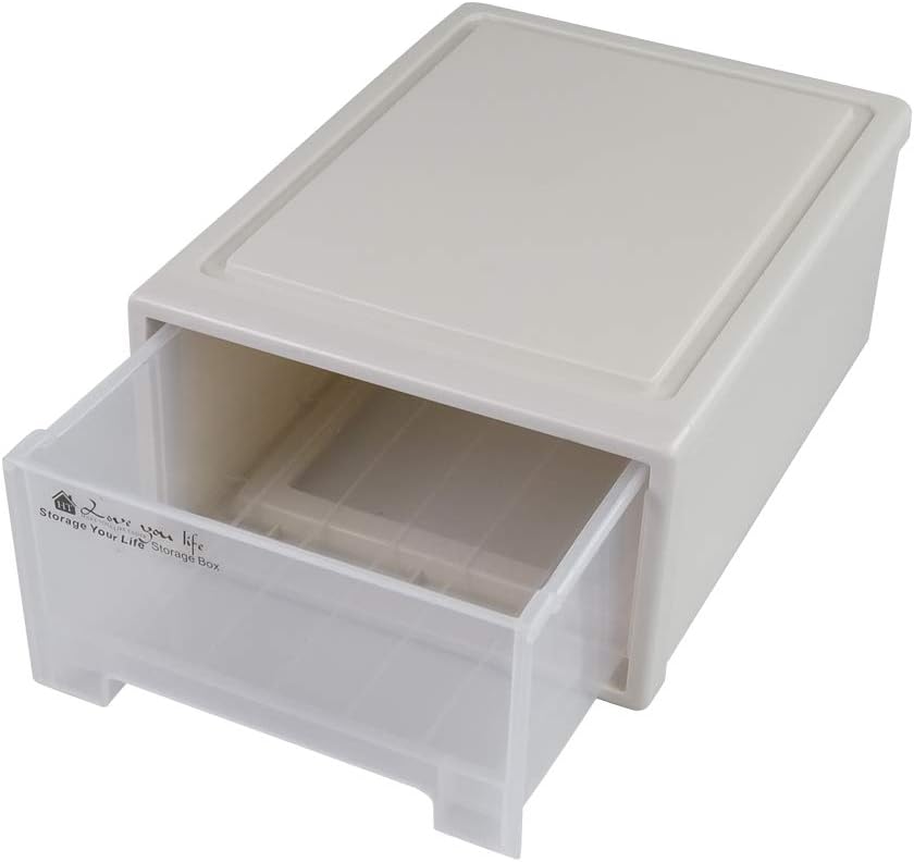 17.8 Quart Stacking Storage Drawer Unit Front Box, 1 Pack