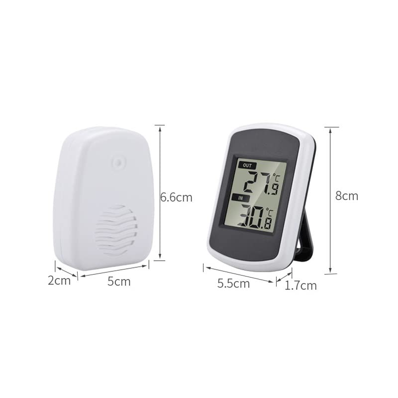 Indoor and Outdoor Thermometer Greenhouse Wall Hanging Electronic Household Digital Display