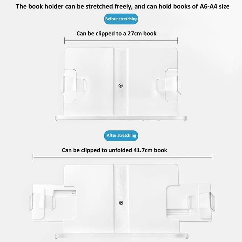Desktop Height Adjustable Aluminum Reading Book Bracket for Rack Multi Angle Rotation Holder Stands