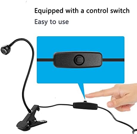 LED Desk Lamp Clip On Light,360Flexible Gooseneck and Clamp Reading Task Light ,Night Light Clip On for Desk, Bed, Headboard and Computers Silver