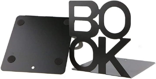 Tree Bookends Metal Nonskid Bookends Heavy Duty Bookshelves Organizer Office Bookend for Shelves, Book Ends for Heavy Books (1 Pair, Black)