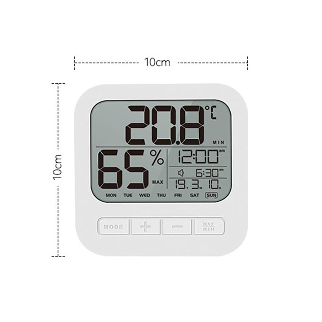 Household Electronic Thermometer Indoor Room Temperature and Humidity Meter Bracket Wall Mounted