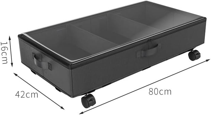 Underbed storage box for household use Under the bed, organize clothes, books, cloth covers, floor storage shelves