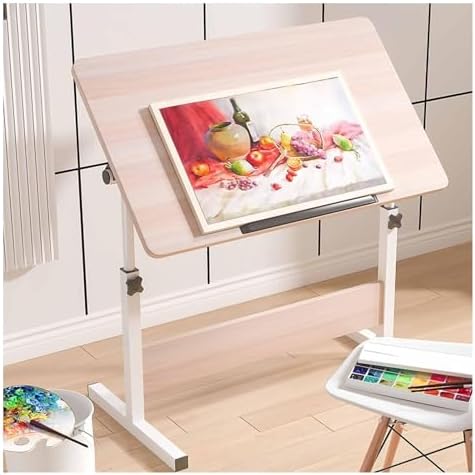 Drawing Tilting Tablet,Drafting Table,Extra Large Artist Drafting Table with Tilting Tabletop Height Adjustable Artist Drawing Desk Painting Table for Studio, Art Craft, and Writing(Style 1,