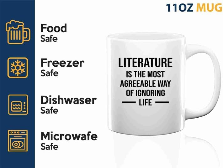Book Lover Coffee Mug 11oz White -literature - Book Lovers Gifts Book Reader Gifts Book Club Gifts Book Reading Cup Reading Gifts
