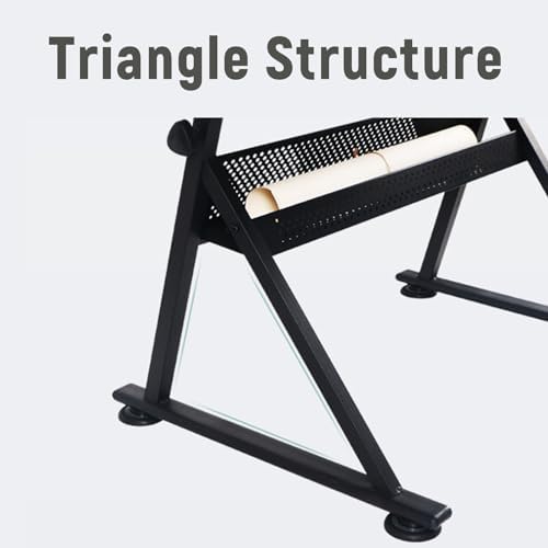 Drawing Tilting Tablet,(Vintage Wood Drafting Table & Stool Set Artist Desk, 0°-80° Tilted Tabletop, （26.8"-35.8"） Height Adjustable, Drawing Workstation for Home Office School Study)