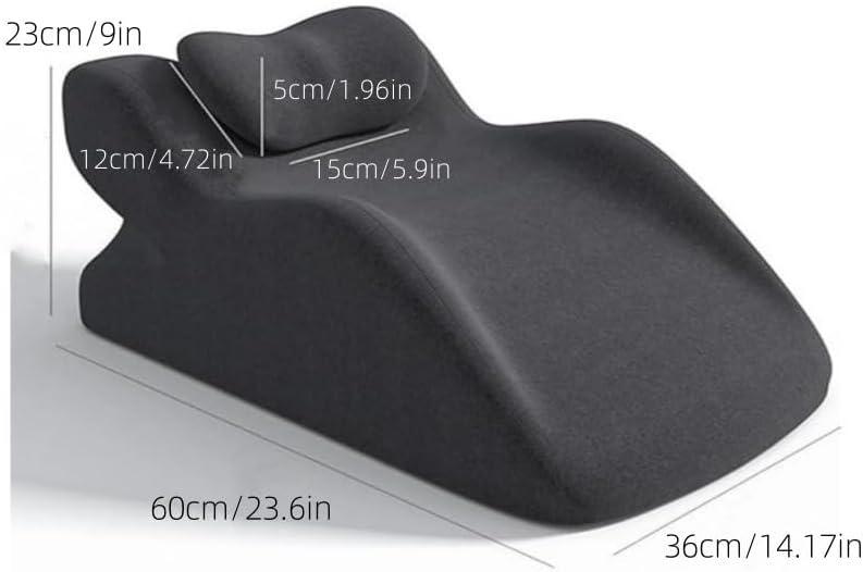 Extra-Large Intimate Pillow - 27° Perfect Angle Ergonomic Curve Support Pillow Deeply Supports Intimate Positions(ZT002Gray1)