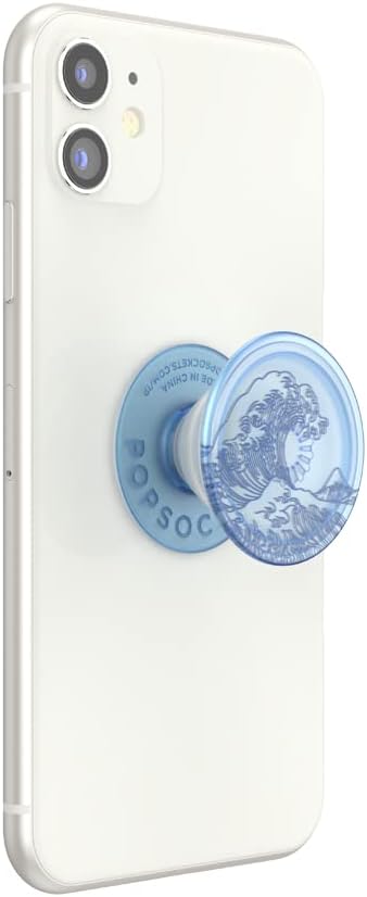 PopSockets Phone Grip with Expanding Kickstand, Adhesive Grip -Translucent Ocean