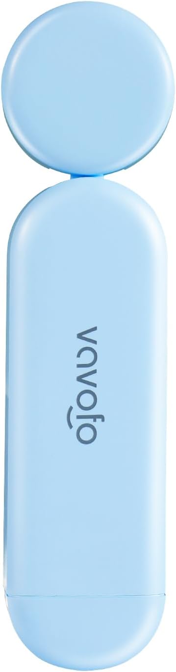 VAVOFO USB Rechargeable Book Light, Blue Lighting Blocking, Amber Light Clip On Bookmark Shaped 6 LEDs Reading Light, Eye Care for Bookworms Reading in Bed with 9 Lighting Modes (Light Blue)