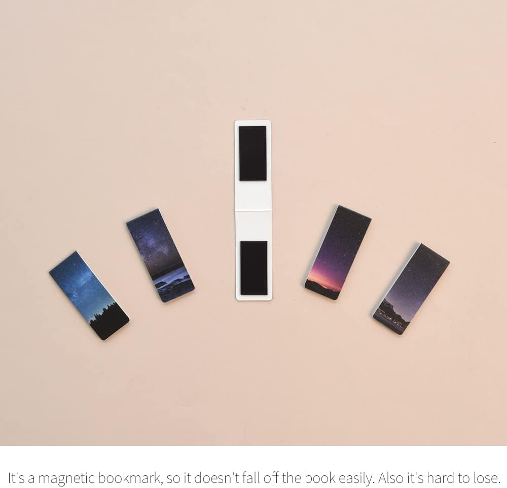 Monolike Magnetic Bookmarks Night Sky Ver.1, Set of 5