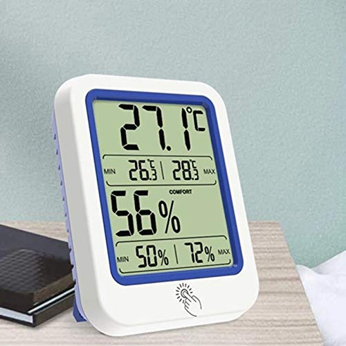 Temperature Humidity Meter Dry Wet Thermometer Backlight Hygrometer Sensor with Large LCD Display