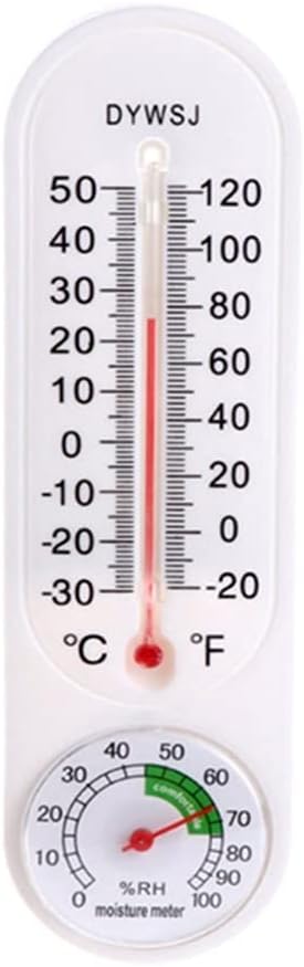 ZJchao Vertical Thermometer, Humidity Meter with Celsius and Fahrenheit for Greenhouse, Office, Labs, Nursery and More