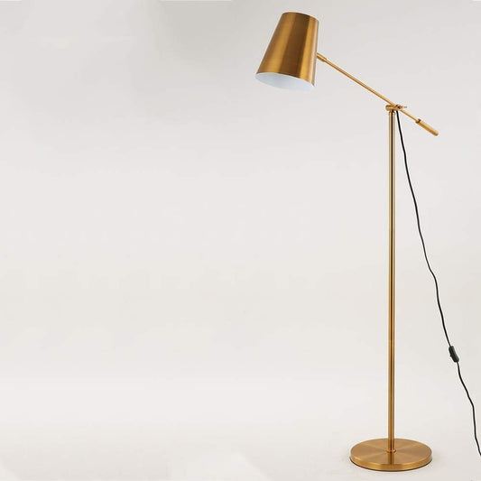 Floor Lamp Standing Lamp Adjustable Swing Arm Standing Reading Lamp with E27 Base Modern Design Studying Light with On/Off Switch for Living Room Bedroom Piano Room