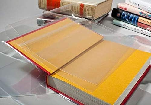 ClearBags Clear Book Covers – 25 Pack, Plastic Sleeves (9" x 15 1/2") for Books – Archival Safe, Dust & Water Protector (Fits Books with 8 3/4" Spine Height & Up to 15 1/2" Wide) – BC9