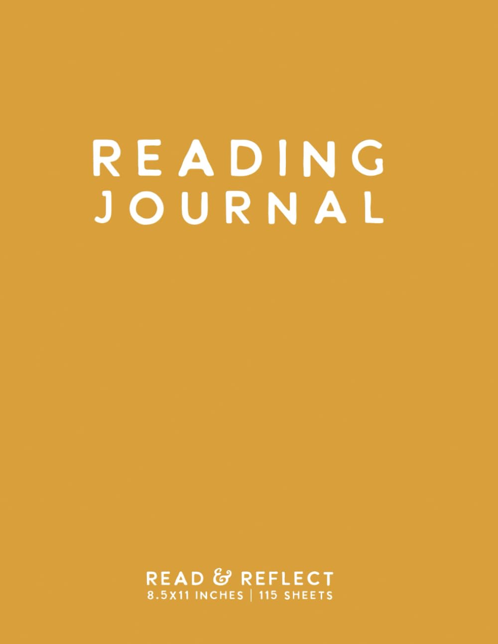 Reading Journal: Yellow Softcover Book Tracker by schoolnest