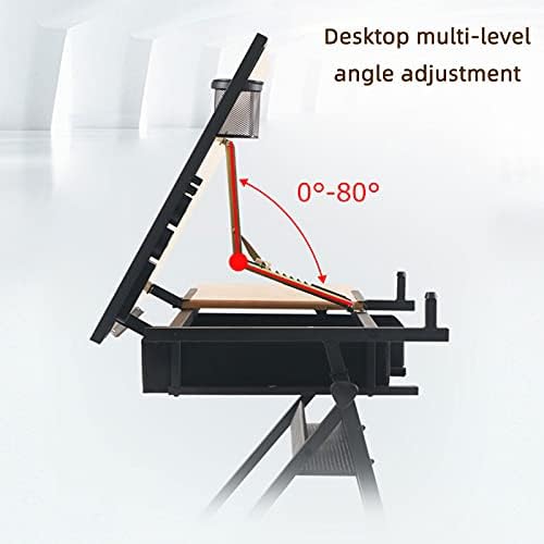 Drawing Tilting Tablet,Height Adjustable Drafting Table Drawing Table Artist Desk Tilted Tabletop Art Craft Desk Watercolor Paintings Sketching Work Station