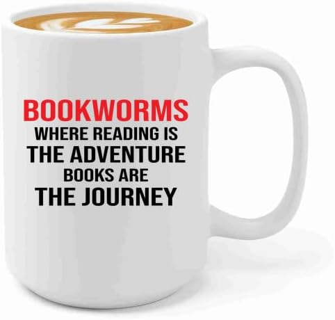 Book Lover Coffee Mug 15oz White -bookworms - Book Lovers Gifts Book Reader Gifts Book Club Gifts Book Reading Cup Reading Gifts