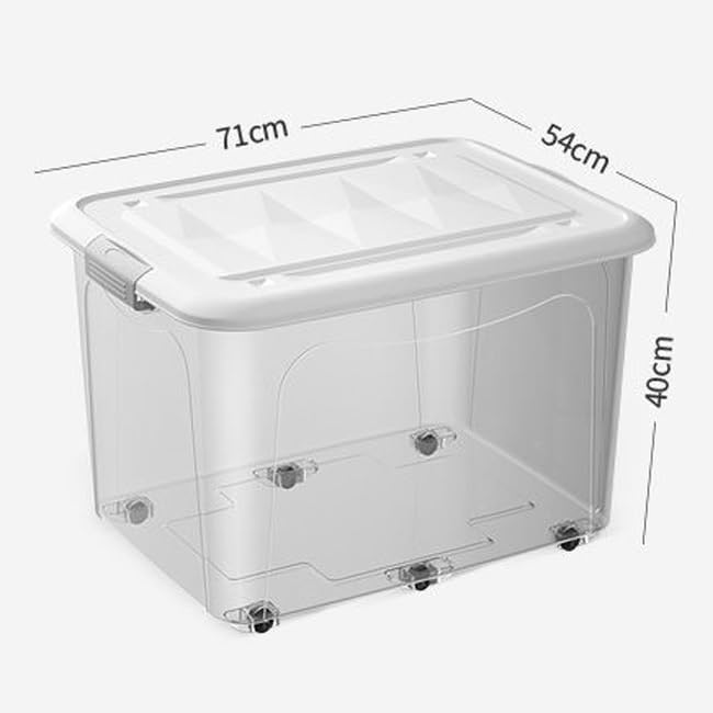 JSEIAJB Transparent Storage Box Large Capacity Storage Box for Clothes Books Storage Box