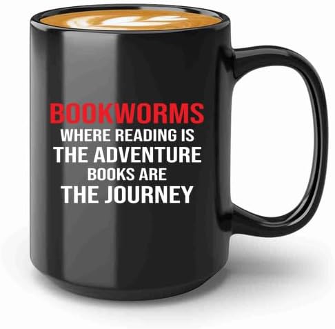 Book Lover Coffee Mug 15oz Black -bookworms - Book Lovers Gifts Book Reader Gifts Book Club Gifts Book Reading Cup Reading Gifts