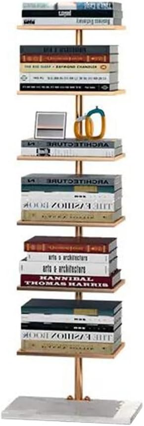 Invisible Metal Spine Book Tower - 6/8 Tier Corner Bookshelf, Minimalist Design for Living Room, Home Office, or Study - Perfect for Modern Decor and Space-Saving Solutions