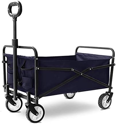 Portable Camping Cart,Folding Portable Garden Trolley Cart Heavy Duty Wagon Multi-Function Shopping Cart for Outdoor Camping Beach Supermarket Pull Truck
