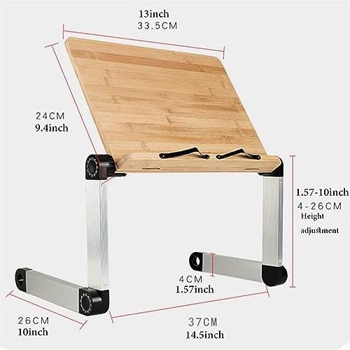 Book Stand for Reading Hands Free, Laptop Stand for Lap, Adjustable Book Holder Stand with Page Paper Clips for Books, Collapsible Cookbook Holder Stand (Color : Hollow, Size : A) (Hollow B) (Wood B)